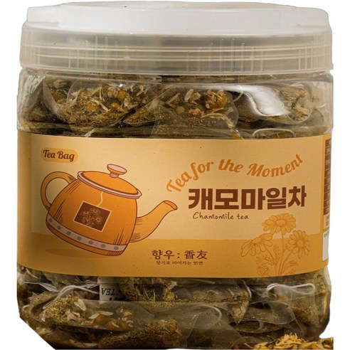 향우 은은하고 자연스러운 캐모마일차 - 친환경 PLA 삼각티백, 1개, 100개입, 1g