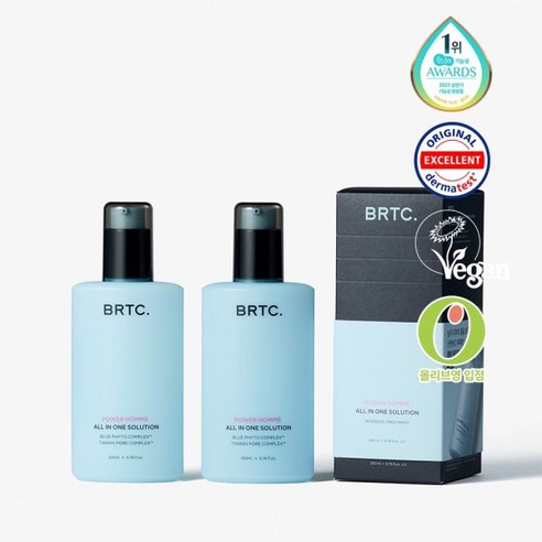 [비알티씨] BRTC 파워 옴므 올인원 솔루션 200ml+200ml, 상세 설명 참조