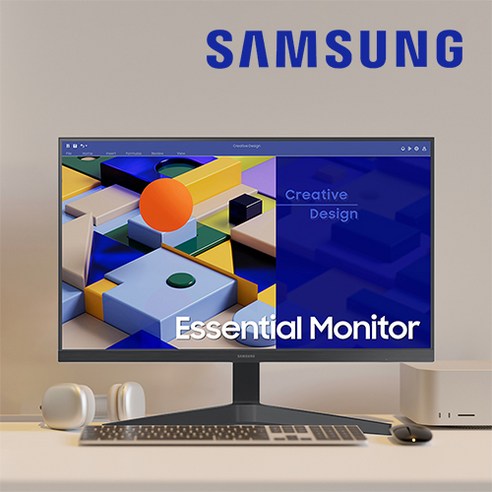 삼성모니터27인치 삼성전자 S24C310 신모델 IPS 60cm 컴퓨터 모니터 75Hz IPS LED 베젤리스 F24T350 후속모델 (재고보유-당일출고)