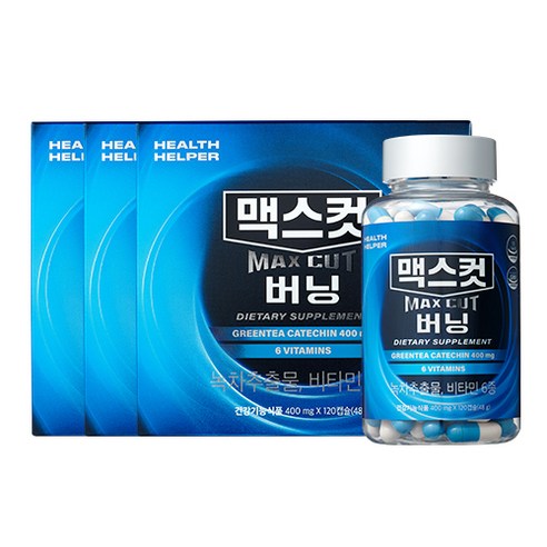 헬스헬퍼 맥스컷 버닝 기본형, 48g, 3개