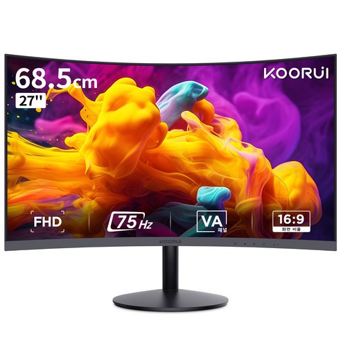 KOORUI FHD 68.5cm IPS/VA 리얼 75/165Hz 업무/게이밍 모니터 [프리싱크/G-sync 지원], 27N5CA(업무용)