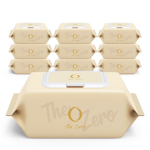 소듐벤조에이트 무첨가로 안심을 더한 더제로 아기물티슈 아이보리