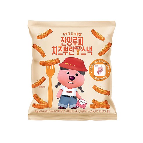 잔망루피 치즈뿌린 떡볶이스낵