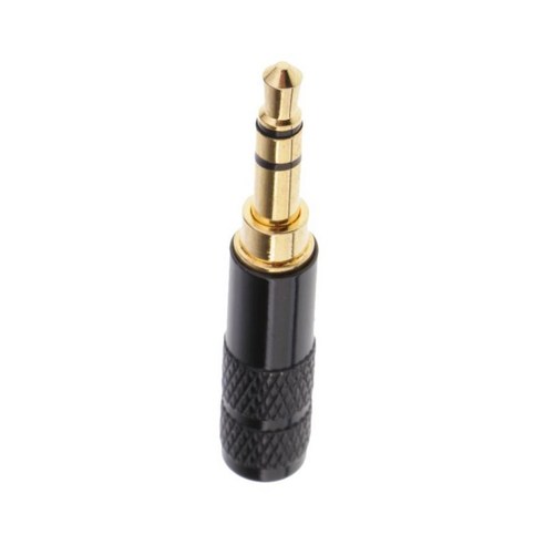 3.5mm 3Pole 남성 수리 헤드폰 잭 플러그 금속 납땜, 블랙, 설명, 설명