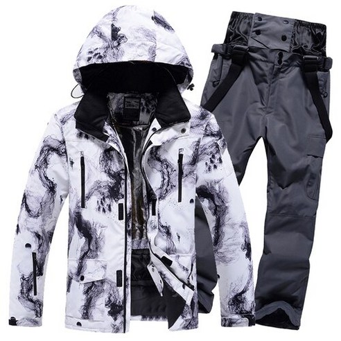 장비 숏 인라인 스키Ski Suit Men Skiing Jackets Winter Warm Windproof Waterproof Outdoor Sport Snow, 14 Style 14_01 M