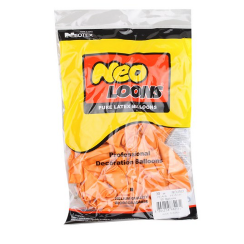 네오룬스 30 cm 라운드풍선, 펄 피치, 1개
