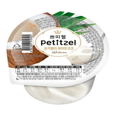 CJ쁘띠첼 요거젤리 화이트코코, 210g, 1개