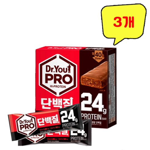 (무료배송) 오리온 닥터유 프로 단백질바 (70g x 8개입) 총 560g x 3개, 1개