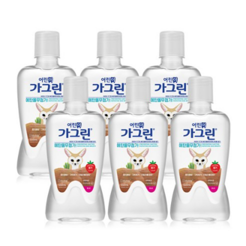 가그린 어린이용 구강세정제 딸기향 이미지 랜덤발송, 380ml, 12개
