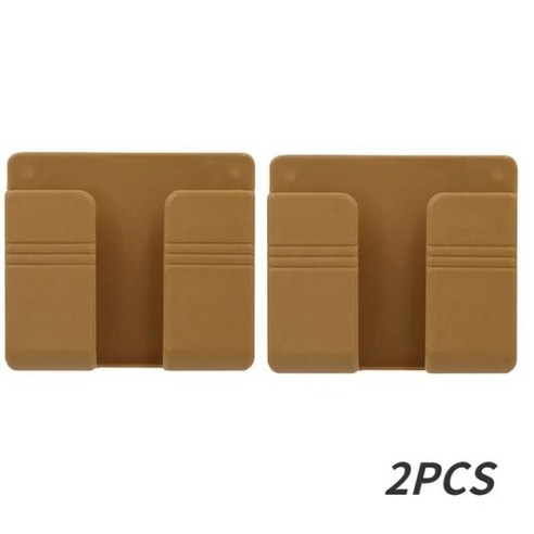 다기능 펀치 프리 벽걸이 TV 리모컨 휴대폰 플러그 충전 4 2 1 개, black brown-2pcs, 한개옵션1