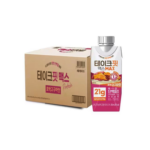 테이크핏 맥스 호박고구마맛 드링크믹스 RTD, 250ml, 6개