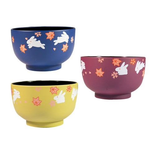 신선하고 세련되고 저렴한 일식공기 단풍토끼 공기 밥그릇 보울