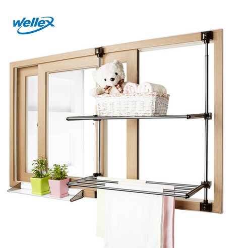 웰렉스 창문 빨래건조대 CMG, CMG0712-2(1000), 1개