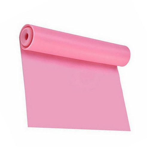 유니섹스 요가 필라테스 저항 밴드 체육관 강도 트레이닝 탄력 스트랩, 핑크색의, 1500*150*0.35mm