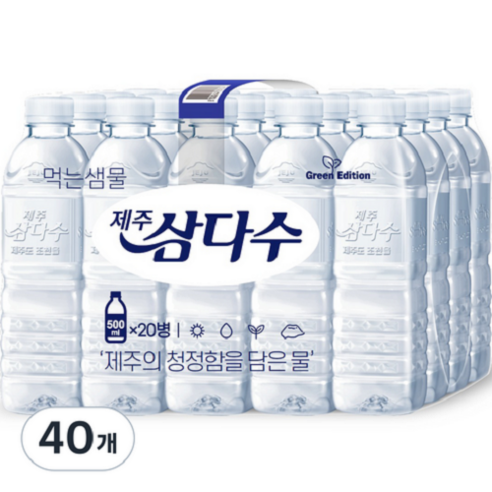 제주삼다수 그린, 40개, 500ml