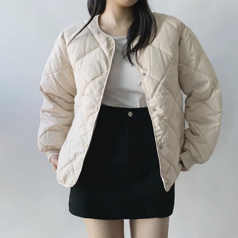 [누빔OK] 도리아 퀼팅 깔깔이 가벼운 경량패딩 점퍼 / 겨울 가벼운 숏패딩 자켓 여성 아우터