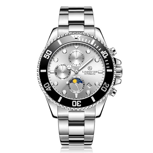[CLOEVER] 라오게시 LAOGESHI Automatic 자동 기계식 GMT 고급 다이버 시계