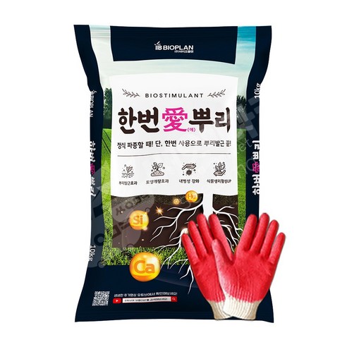 바이오플랜 한번애뿌리 10kg 정식파종 고추 감자 고구마 뿌리발근 토양개량제 밑거름 비료, 1개, 10L