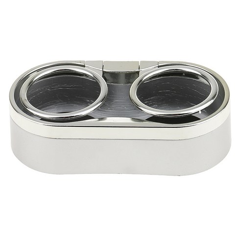 THE WAROOM SHOP 자동차 자동 음료 병 듀얼 컵 음료 수 홀더 스탠드 주최자, 실버, 설명, 설명