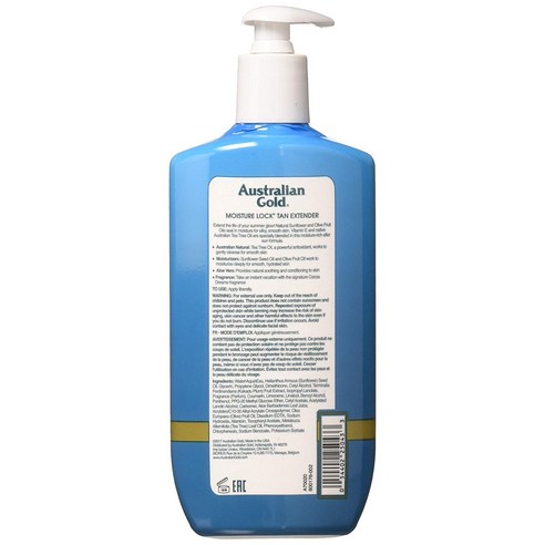 오스트레일리안골드 모이스처 락 탠 익스텐더: 태닝 효과를 연장하고 수분을 공급하는 필수 제품