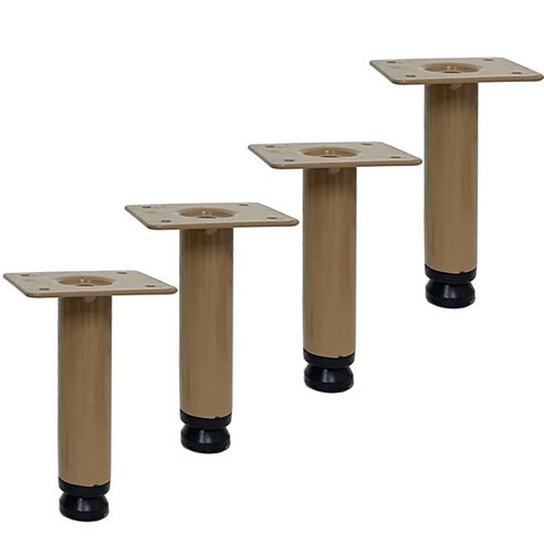 원통조절다리 120mm 가구다리 상다리 발통 테이블다리 조절발, 오크 4개