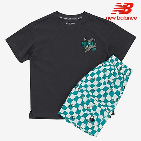 뉴발란스 뉴발란스 키즈반팔세트 NK9YD2501U-17 FESTIVAL_뮤직