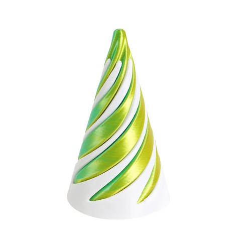 불가능한통과 피젯 퍼즐 3D프린터, 원뿔 6.4cm, 화이트그린 (P011), 1개