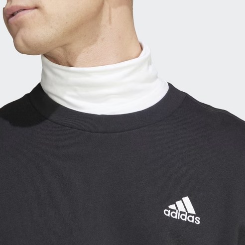아디다스 공용 에센셜 프렌치 테리 스몰 로고 스웨트셔츠: 스타일리시하면서 편안한 맨투맨