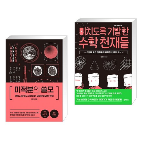 (서점추천) 미적분의 쓸모 + 미치도록 기발한 수학 천재들 (전2권), 더퀘스트