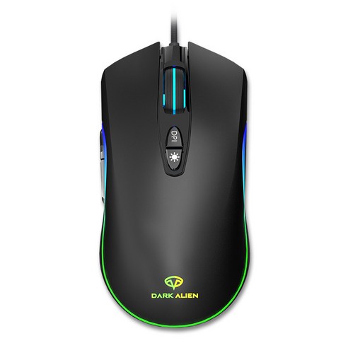 ZHF 다크앨리언 V600 마우스 컴퓨터 매크로 온라인 게임연극 마우스, DFMEI USB, ZHF 블랙