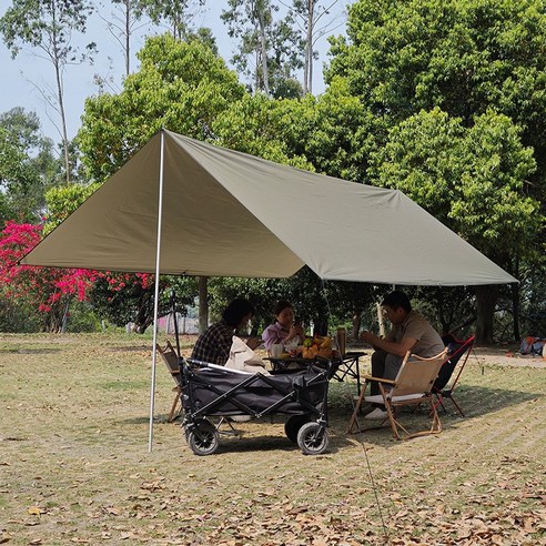 쾌적한 야외 활동을 위한 필수 아이템, 다용도 방수 타프 텐트!