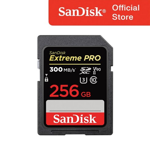 샌디스크 익스트림 프로 SD 메모리카드 SDXC V90 U3 C10 UHS-II SDSDXDK
