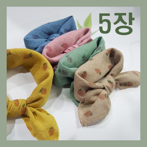 사랑스러운 디자인과 놀라운 가격, [H-pangstory] 스트로베리 스카프 5종 세트