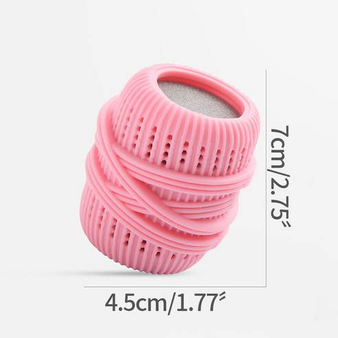 크리에이티브 세탁기 세탁 볼 감기 방지 워싱 볼 가정용 스폰지 액체 세제 볼 욕실 액세서리, Pink