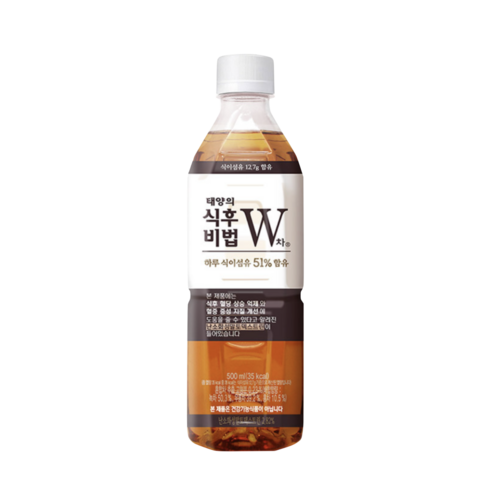 코카콜라 태양의 식후비법 더블유W차, 500ml, 24개