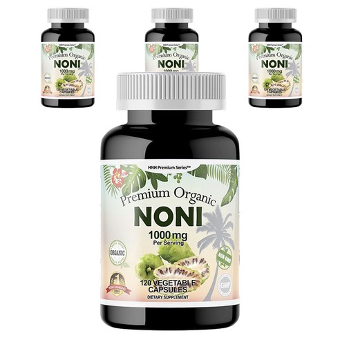 HNHusa 프리미엄 노니 1000mg 베지터블 캡슐, 4개, 120정
