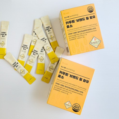 발란스랩 카무트 브랜드 밀 50% 함유 소화 효소, 2개, 90g