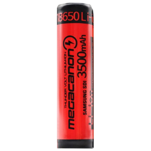 메가캐논 3500mAh 보호회로 18650 배터리 레드, 1개입, 1개