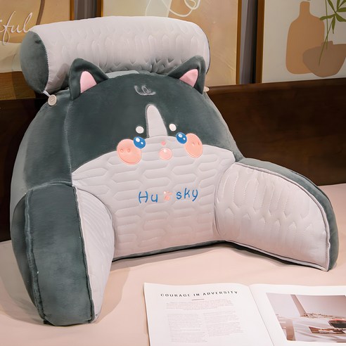 의자등받이쿠션 좌식 등받이 쿠션 쇼파등받이쿠션 사무실 등받이 쿠션 침대 등받쿠션, 다크그레이