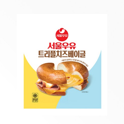 서울우유 트리플치즈베이글 130g x 3개