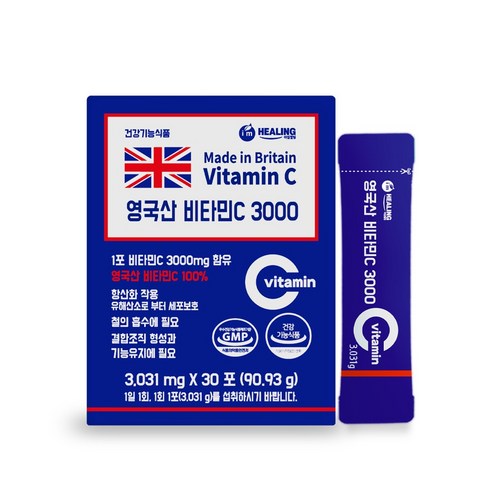 영국 DSM 분말비타민C 100% 3g-100포 건강기능제품 식약처인증원료, 1개