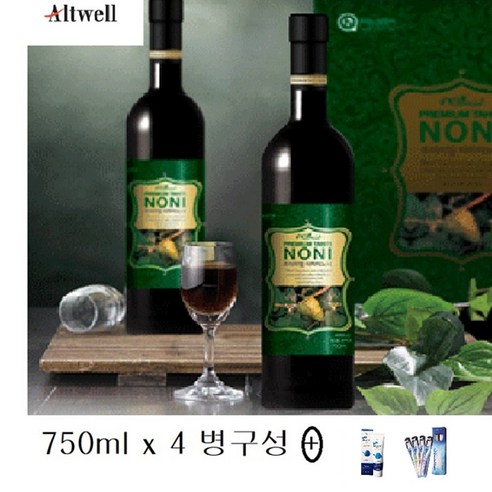 앨트웰 프리미엄 타히티노니 자연숙성 산야초효소노니, 12개, 750ml