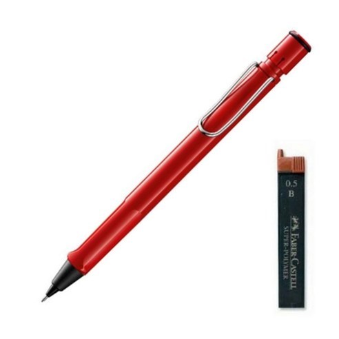 LAMY 사파리 샤프 레드 + 샤프심 랜덤발송 세트, 0.5mm, 1세트