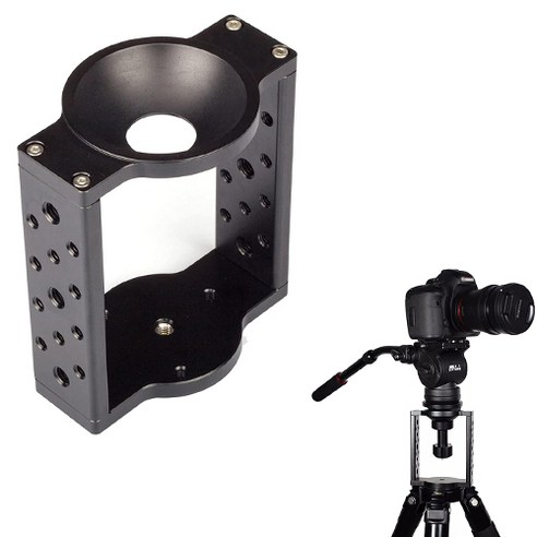 65mm75mm 삼각대 헤드 보울 라이저 비디오 카메라 삼각대 유체 헤드 슬라이더 용 하프 볼 플랫-보울 어댑터 컨버터
