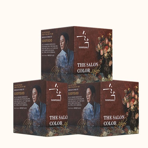 순수 더 살롱 컬러 아뜰리에, 초코브라운, 3개