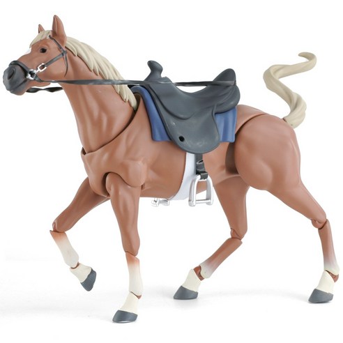 라푸유 말 액션피겨 구체관절피규어 자유롭게 움직이는 horse 캐릭터 구체관절인형 흑기사 말액션피규어 홀스 시리즈 액션피규어, 한혈보마, 1개, 140mm