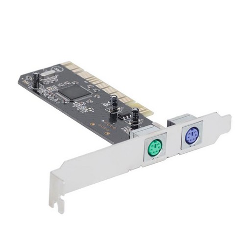 노 브랜드 PCI-2 포트 Ps2 어댑터 카드 Ps/2 Pci 카드(키보드 마우스 콤보 Adap용 USB 없음)