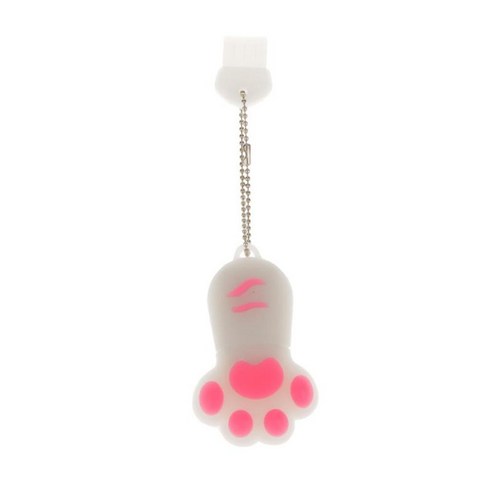 고양이 발 U 디스크 8GB 16GB 32GB USB2.0 플래시 메모리 스틱 펜 드라이브 스토리지, 화이트