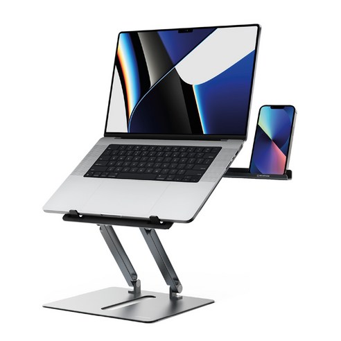 마운트뷰 MV-NS 알루미늄 노트북 스마트폰 듀얼 거치대, 단품, 1개