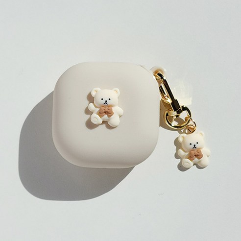 사랑스러움과 실용성을 모두 갖춘 플레이팅벨 리본 베어 키링 세트로 당신의 갤럭시 버즈2 프로를 더욱 특별하게!